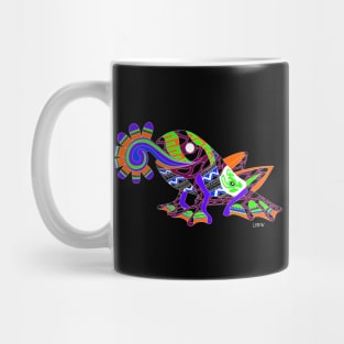 ecopop mister don frog in mexican totonac pattern wallpaper Mug